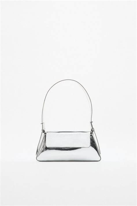 zara metallic shoulder bag.